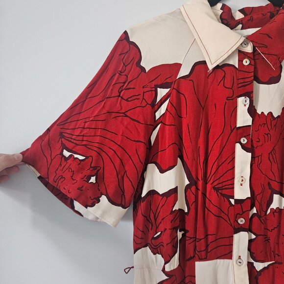 H&M floral shirtdress - Picture 3 of 4